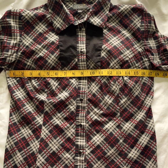 Eve Gravel Plaid Shirt, Size M - Picture 13 of 15